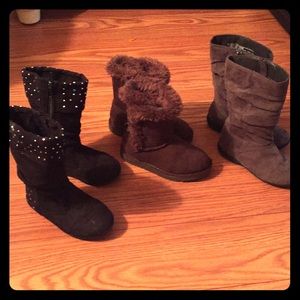 3 Pairs of Little Girl’s Boots